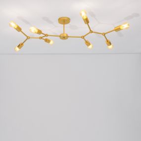 Nova Luce Calisto - Deckenleuchte - 98 x 35 cm - Messing
