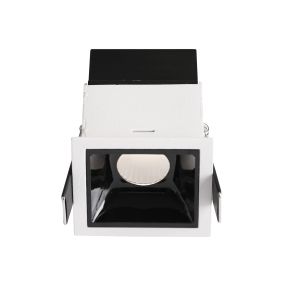 Nova Luce Sorel - Einbaustrahler - 62 x 62 mm, 58 x 57 mm Einbaumaß - inkl. 7W LED - weiß und schwarz