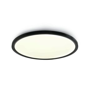 ONE Light Ultra Slim LED Floating Plafo - Deckenleuchte - Ø 60 x 5,5 cm - 60W LED inkl. - schwarz