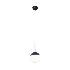Maxlight Dallas - Hängeleuchte - Ø 14 x 150 cm - schwarz