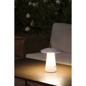 Faro Task - tragbare Lampen - Ø 20 x 29,2 cm - 2W LED inkl. - IP54 - matt weiß
