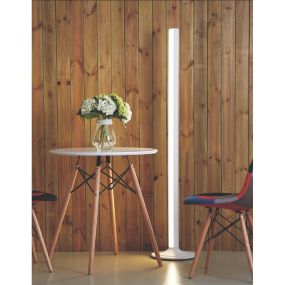 Artdelight Frankfurt - Stehleuchte - 3-Positionen Touch-Schalter - 154 cm - 20W LED inkl - weiß
