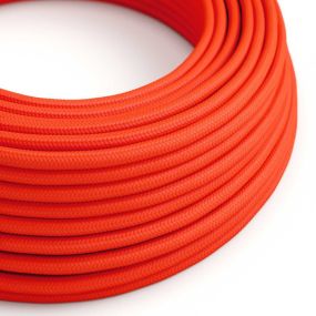 Creative Cables - 3x0.75mm² Textilkabel - pro 100 cm - fluoreszierend orange