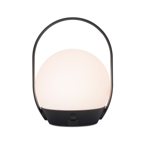 Lutec Cardi - Tischleuchte - smart lighting - Lutec Connect - 17,3 x 22,3 x 16 cm - 3,3W LED inkl. - IP54 - Dimmfunktion und einstellbare Lichtfarbe per App - schwarz