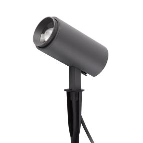 Faro Plom - Bodenspot auf Spike - 16 x 8 x 38 cm - 8,5W LED inkl. - IP64 - dunkelgrau