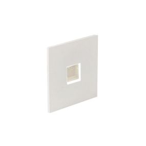 Nova Luce Passaggio - Wandeinbauleuchte - 37 x 37 mm, Ø 32 mm Einbaumaß - 1W LED inkl. - IP54 - weiß