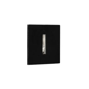 Nova Luce Passaggio - Wandeinbauleuchte - 37 x 37 mm, Ø 32 mm Einbaumaß - 1W LED inkl. - IP54 - schwarz