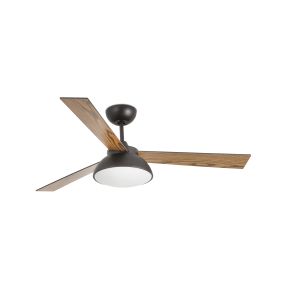 Faro Rodas - Deckenventilator mit Licht und Fernbedienung und Timer - Ø 132 cm - 20W dimmbare LED inkl - dunkelbraun