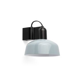 Faro Tatawin - Wandleuchte - Ø 18,4 x 15,5 cm - schwarz satiniert und grau-blau glänzend