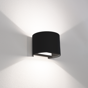 Century Italia Up & Down - Wandleuchte - 13,5 x 12 x 10 cm - 10W LED inkl. - einstellbare Lichtfarbe - IP65 - schwarz
