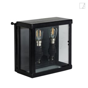 Authentage Vitrine Petite 2L - Außenwandleuchte 2L - 15 x 7,5 x 15 cm - IP43 - Bronze