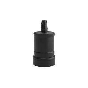 Calex - E27 Glühbirne mit zylindrischer Kabelhalterung - Ø 4,7 x 7,2 cm - mattschwarz