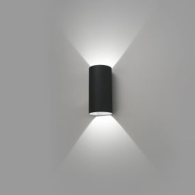 Faro Bruc - Wandleuchte - 12 x 10,8 x 24 cm - 7W LED inkl. - IP54 - dunkelgrau