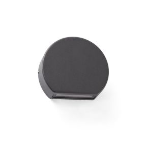 Faro Pill - Wandleuchte - 10 x 3 x 8,5 cm - 4W LED inkl. - IP54 - dunkelgrau