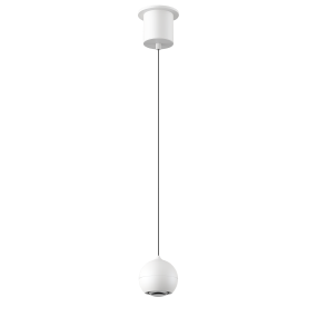 Artdelight Miami - pendelleuchte - Ø 10 x 218 cm - 10,8W dimmbares LED inkl. - weiß