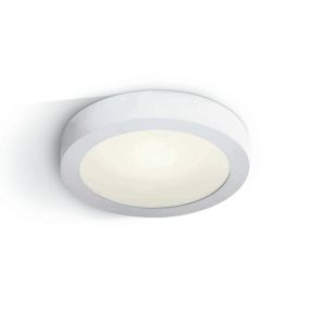 ONE Light LED Plafo Round - Deckenleuchte - Ø 30 x 3,9 cm - 30W LED inkl. - IP40 - weiß - warmweiße Lichtfarbe