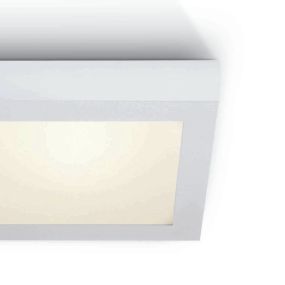 ONE Light LED Panel Plafo Square - Deckenleuchte - 30 x 30 x 3,9 cm - 30W LED inkl. - IP40 - weiß - warmweiße Lichtfarbe