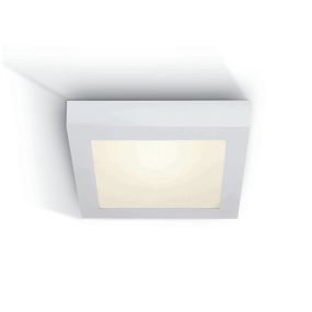 ONE Light LED Panel Plafo Square - Deckenleuchte - 30 x 30 x 3,9 cm - 30W LED inkl. - IP40 - weiß - warmweiße Lichtfarbe