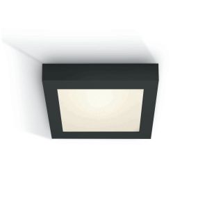 ONE Light LED Panel Plafo Square - Deckenleuchte - 22 x 22 x 3,9 cm - 22W LED inkl. - IP40 - schwarz
