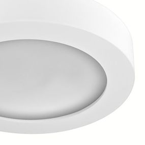 Nova Luce Bona - Deckenleuchte - Ø 30 x 6 cm - weißer Gips