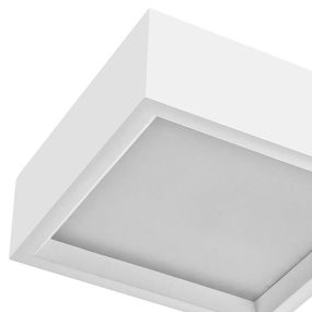 Nova Luce Belina - Deckenleuchte - 45 x 45 x 8 cm - weißer Gips