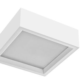 Nova Luce Belina - Deckenleuchte - 25 x 25 x 8,5 cm - weißer Gips