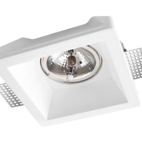 Nova Luce Vitale - Einbaustrahler - 200 x 200 mm, 205 x 205 mm Einbaumaß - weißer Putz