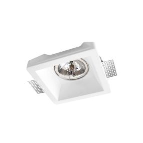 Nova Luce Vitale - Einbaustrahler - 200 x 200 mm, 205 x 205 mm Einbaumaß - weißer Putz