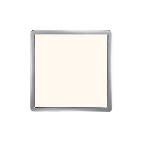 Nordlux Oja - Badezimmer Deckenleuchte - 30 x 30 x 2,5 cm - 3 Stufen Moodmaker SceneSelect Funktion - 14,5W LED inkl. - IP54 - chrom/weiß