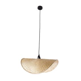 Maxlight Koshi - Hängeleuchte - 60 x 32 x 120 cm - schwarz und hellbraun