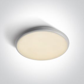 ONE Light LED Slim Plafo Range - Außen-Deckenleuchte - Ø 35 x 4 cm - 25W LED inkl. - IP54 - weiß - einstellbare Lichtfarbe