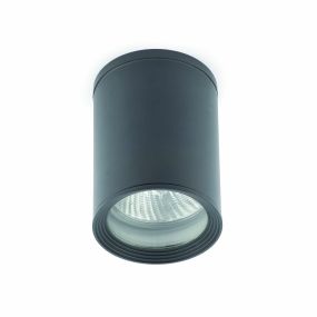 Faro Tasa - Aufbaustrahler 1L - Ø 11 x 14 cm - IP44 - dunkelgrau