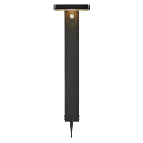 Nordlux Rica Square Solar - Gartenpfosten auf Erdspieß - Ø 15 x 60 cm - 5W LED inckl. - IP44 - schwarz