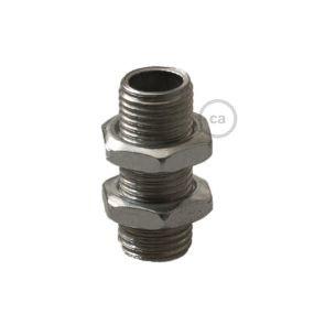 Creative Cables - Gewindestange mit 2 Muttern - Ø 1 x 2,5 cm - Metall grau