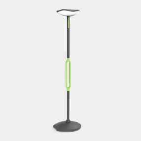Lutec Poppy - solarbetriebene Stehleuchte mit Bluetooth-Lautsprecher - 8W LED inkl. - IP44 - grau und grün