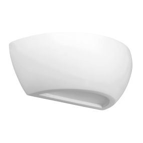 Nova Luce Sandro - Wandleuchte - 32 x 12 cm - weißer Gips