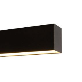 Leuchtenkönig Linear - Deckenleuchte - 57 x 6,5 x 5 cm - 18W LED inkl. Dimmfunktion - schwarz - warmweiße Lichtfarbe