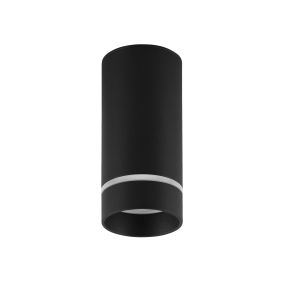 Nova Luce Esca - Aufbaustrahler - Ø 6 x 12,5 cm - Sand schwarz