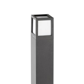 Faro Nze - Gartenpfosten - 10,8 x 10,8 x 65 cm - IP54 - dunkelgrau