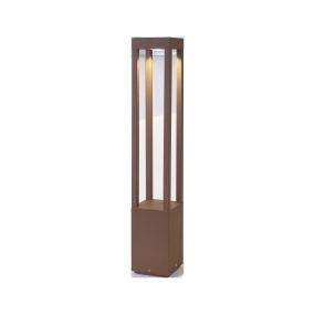 Faro Agra - Gartenleuchte - 10,8 x 10,8 x 65 cm - 9W LED inkl. - IP55 - rostbraun
