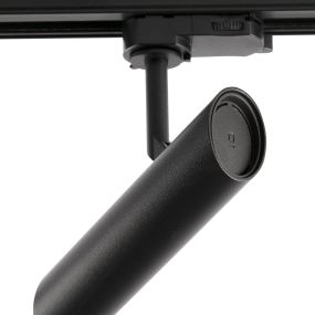 Faro Leo - Stromschienenstrahler - 3-Phasen-Schienensystem - 3,9 x 14,2 cm - 7W LED inkl. - matt schwarz
