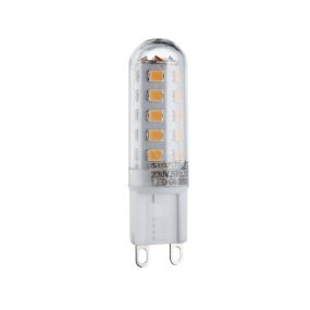 Searchlight LED Lampe - Ø 2 x 6 cm - G9 - 3W nicht dimmbar (10er Set) - 2700K - transparent