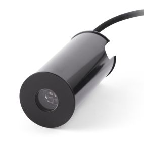 Faro Grund - runder Bodenstrahler für außen - Ø 37 mm, Ø 32 mm versenkt - inkl. 2W LED - IP67 - schwarz - warmweiße Lichtfarbe (3000K)