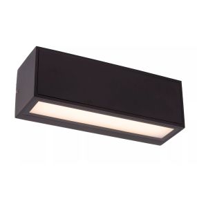Lucide Sutton - Außenwandleuchte mit Solar-Tag/Nacht-Sensor - 25,8 x 8,6 x 8,6 cm - 2W dimmbare LED inkl - IP54 - schwarz