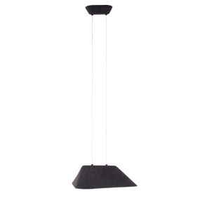 Maxlight Carbon - Hängeleuchte - 55 x 50 x 220 cm - 8W LED inkl - schwarz und grau