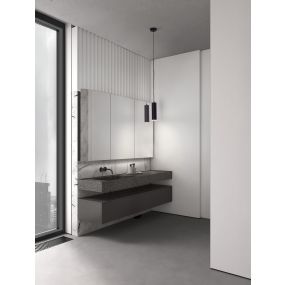 Nova Luce Mao - Aufbaustrahler - Ø 5,5 x 200 cm - IP44 - sand schwarz