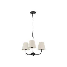 Nova Luce Moist – pendelleuchte – Ø 52 x 98 cm – schwarz und beige