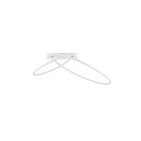 Nova Luce Kiklos - Deckenleuchte - Ø 72 x 30 cm - 42W dimmbar LED inkl. - Sand Weiß