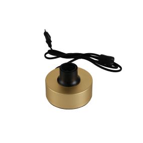 Artdelight Round - Tischleuchte - Ø 12 x 8,5 cm - matt gold