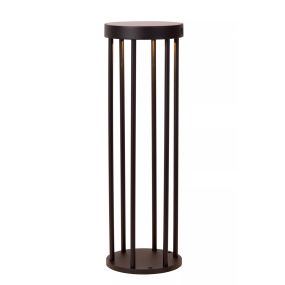 Lucide Jackson - Sockelleuchte mit Solar-Tag/Nacht-Sensor - Ø 16 x 50 cm - 2W dimmbare LED inkl. - IP65 - schwarz